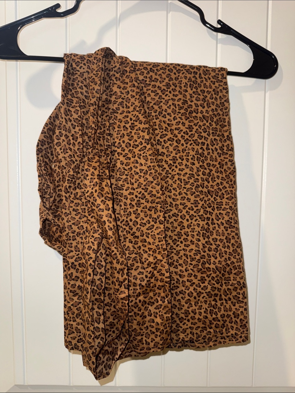 Leopard Print Sarong Midi Skirt - Brown & Black - Picture 2 of 2